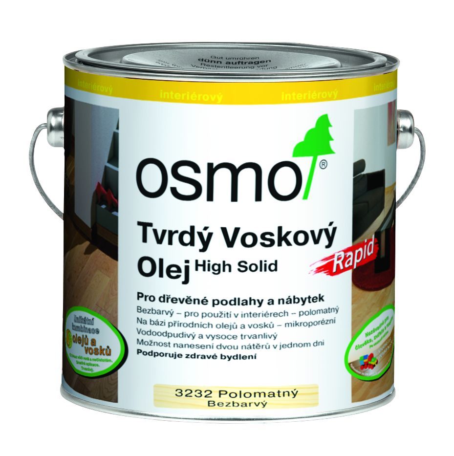 Osmo 3240 Tvrd voskov olej RAPID Bl transparentn 2,5l