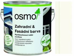 Osmo Zahradn a fasdn barva 7262 ist bl (RAL 9010) 0,75l 310